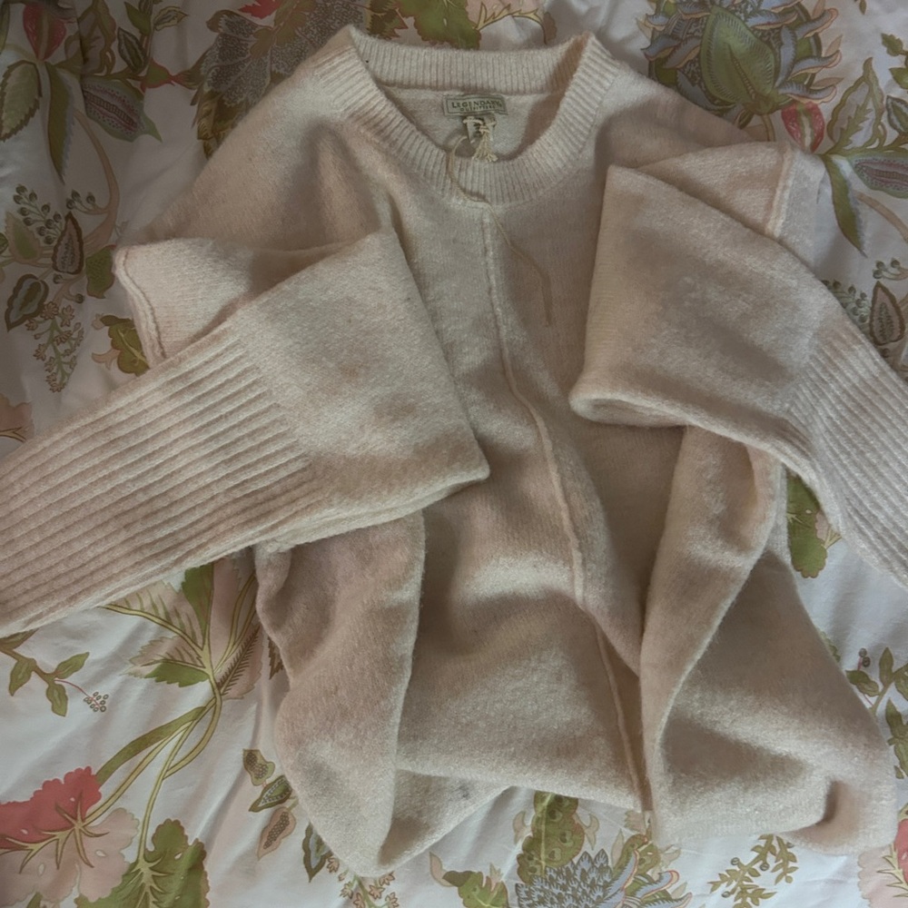 Soft Beige Wool Crew Neck
Sweater